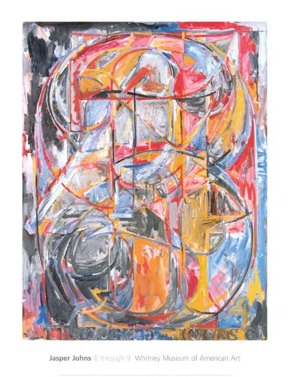 0 Through 9, 1961 Art Print by Jasper Johns at Art.com