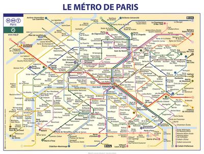 Le Metro de Paris Art Print at Art.com
