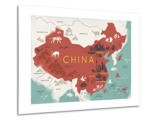 Map of China Giclee Print at Art.com