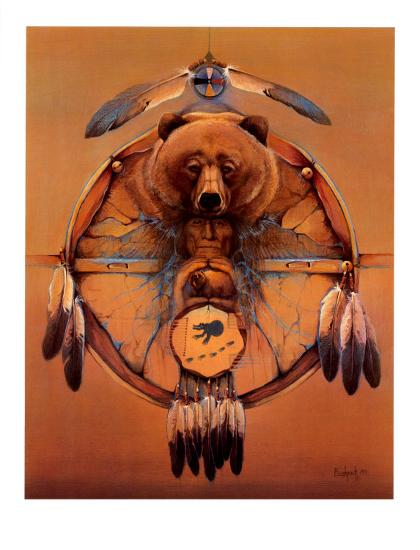  Bear Shield  Art Print by Marie Buchfink at Art co uk
