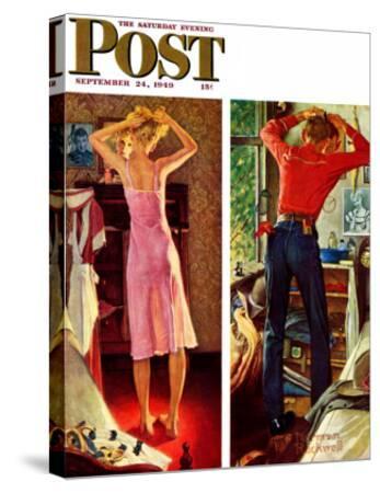 "Before the Date" Saturday Evening Post Cover, September 24,1949 Giclee