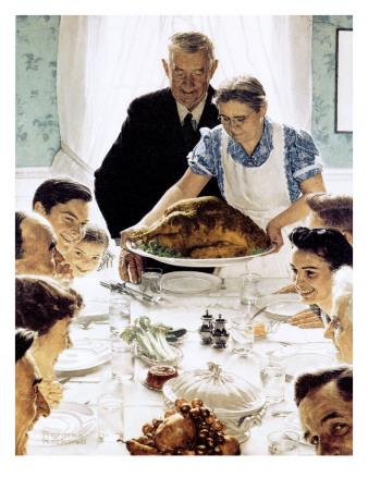 "Freedom From Want", March 6,1943 Giclee Print by Norman ...