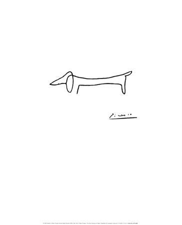 The Dog Art Print by Pablo Picasso at Art.com