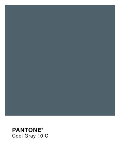 Pantone Color Cool Gray 10 C Giclee Print by Pantone at Art.com