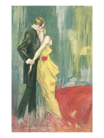 passionate embrace art print at art.com