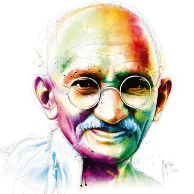 Gandhi Pictures Color Gandhi I am Love Giclee Print by Patrice Murciano at Artcom