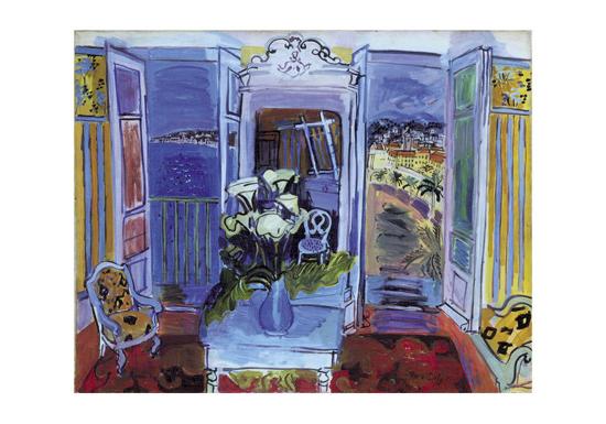 Indoors with the Window Open Art Print by Raoul Dufy at Art.com
