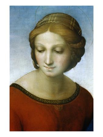 Detail of Madonna of the Meadow Giclee Print by Raphael at ...