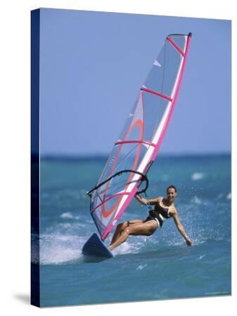 Woman Windsurfing Photographic Print At Art Com