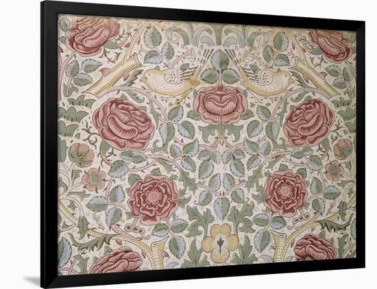 Printed Chintz Cotton and Linen Chemise in the Rose Pattern, 1896-William Morris-Framed Giclee Print