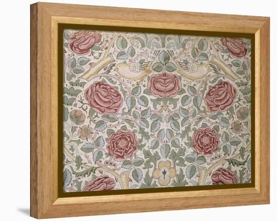 Printed Chintz Cotton and Linen Chemise in the Rose Pattern, 1896-William Morris-Framed Premier Image Canvas