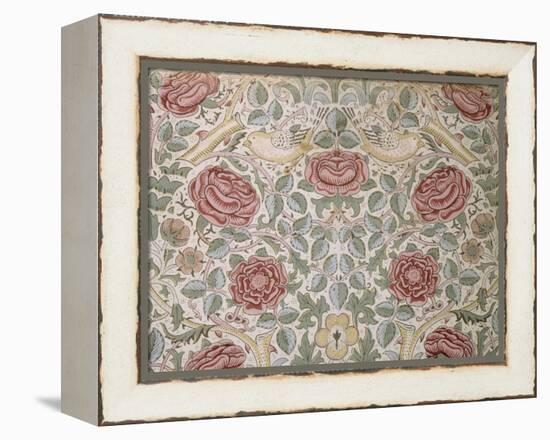 Printed Chintz Cotton and Linen Chemise in the Rose Pattern, 1896-William Morris-Framed Premier Image Canvas