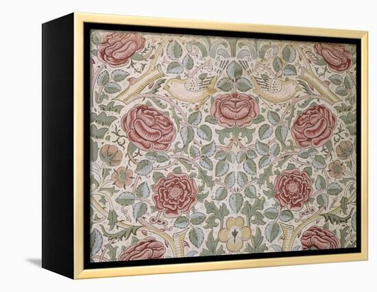 Printed Chintz Cotton and Linen Chemise in the Rose Pattern, 1896-William Morris-Framed Premier Image Canvas