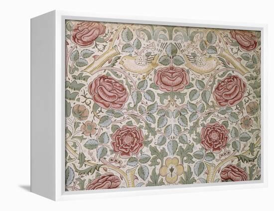 Printed Chintz Cotton and Linen Chemise in the Rose Pattern, 1896-William Morris-Framed Premier Image Canvas