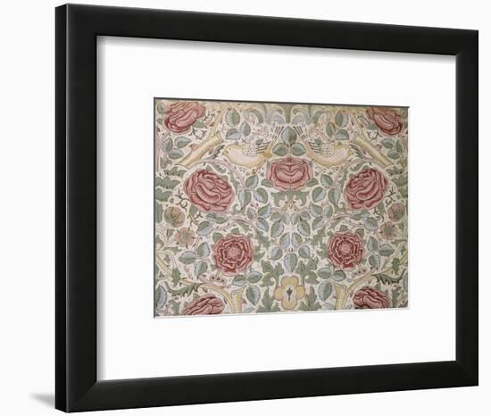 Printed Chintz Cotton and Linen Chemise in the Rose Pattern, 1896-William Morris-Framed Premium Giclee Print