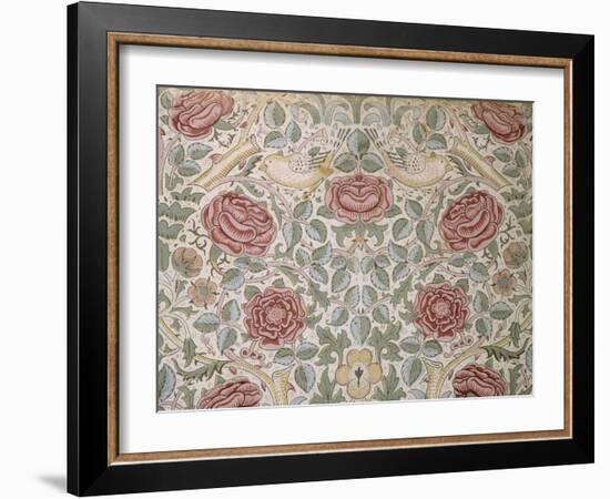 Printed Chintz Cotton and Linen Chemise in the Rose Pattern, 1896-William Morris-Framed Giclee Print