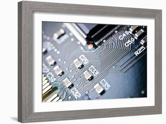 Printed Circuit Board Components-Arno Massee-Framed Photographic Print