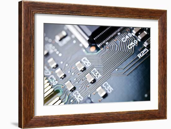 Printed Circuit Board Components-Arno Massee-Framed Photographic Print