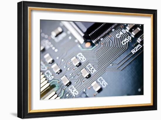 Printed Circuit Board Components-Arno Massee-Framed Photographic Print