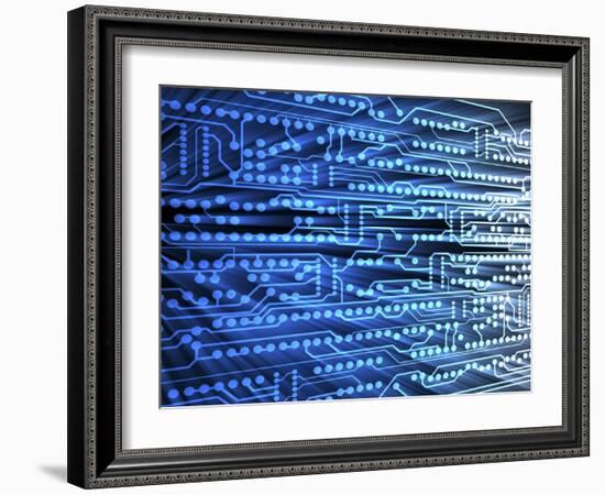 Printed Circuit Board-PASIEKA-Framed Photographic Print