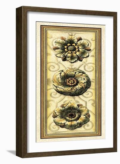 Printed Classic Rosette Panel II-Vision Studio-Framed Art Print