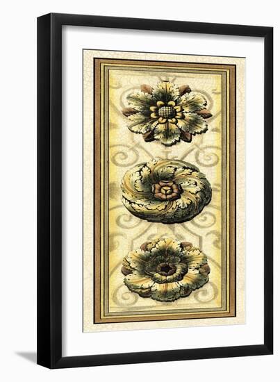 Printed Classic Rosette Panel II-Vision Studio-Framed Art Print