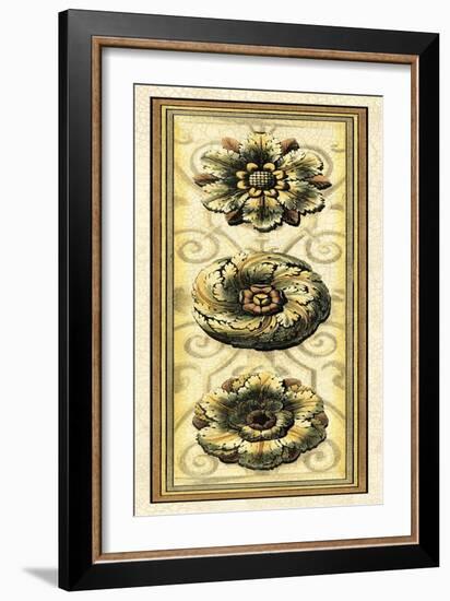 Printed Classic Rosette Panel II-Vision Studio-Framed Art Print