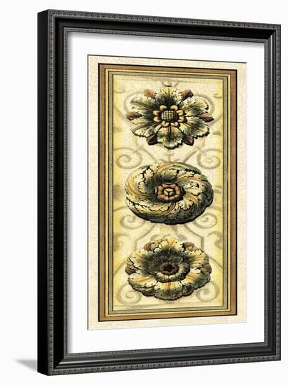 Printed Classic Rosette Panel II-Vision Studio-Framed Art Print