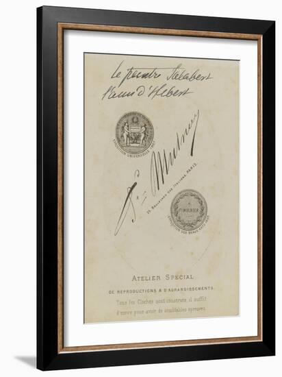 Printed in Black Medal with Inscription: Expo 1867-null-Framed Giclee Print