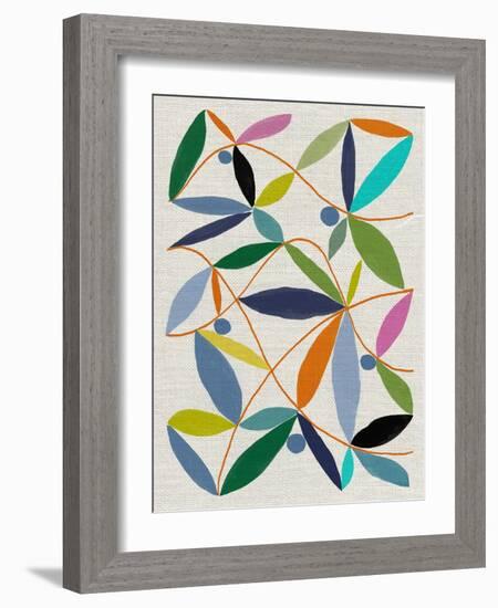 Printed Leaves-Jenny Frean-Framed Giclee Print