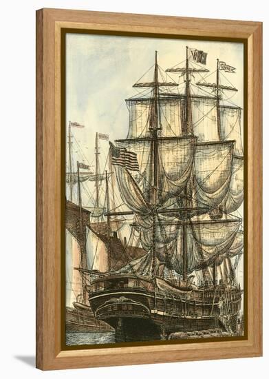 Printed Majestic Ship I-Vision Studio-Framed Stretched Canvas