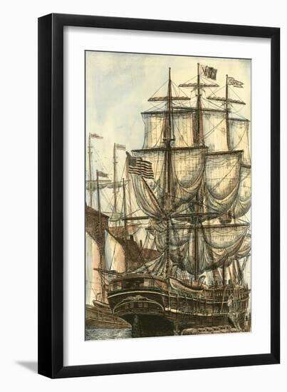 Printed Majestic Ship I-Vision Studio-Framed Art Print