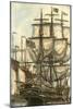 Printed Majestic Ship I-Vision Studio-Mounted Art Print