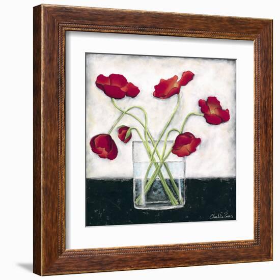 Printed Modern Poppies I-Chariklia Zarris-Framed Art Print