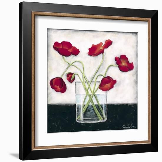 Printed Modern Poppies I-Chariklia Zarris-Framed Art Print