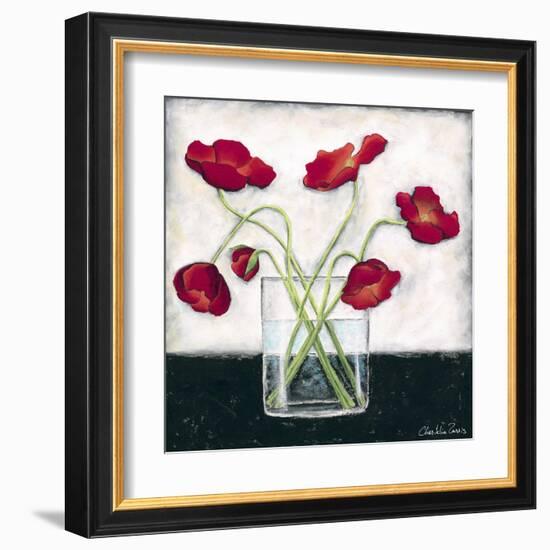 Printed Modern Poppies I-Chariklia Zarris-Framed Art Print