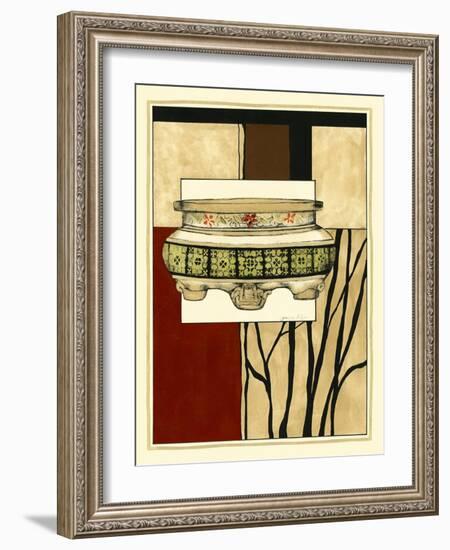 Printed Porcelain Garden I-Jennifer Goldberger-Framed Art Print