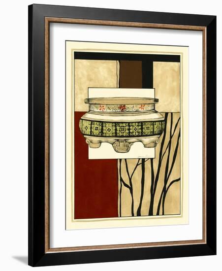 Printed Porcelain Garden I-Jennifer Goldberger-Framed Art Print