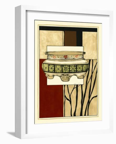 Printed Porcelain Garden I-Jennifer Goldberger-Framed Art Print