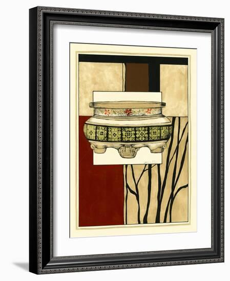 Printed Porcelain Garden I-Jennifer Goldberger-Framed Art Print