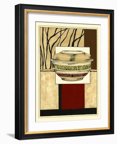 Printed Porcelain Garden II-Jennifer Goldberger-Framed Art Print