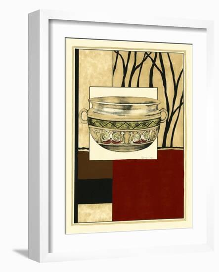 Printed Porcelain Garden III-Jennifer Goldberger-Framed Art Print