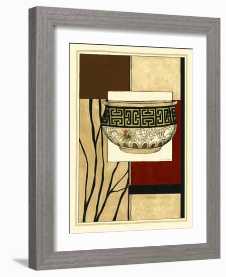 Printed Porcelain Garden IV-Jennifer Goldberger-Framed Art Print