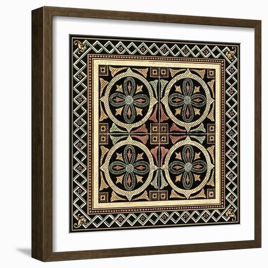 Printed Textile Motif IV-Vision Studio-Framed Art Print