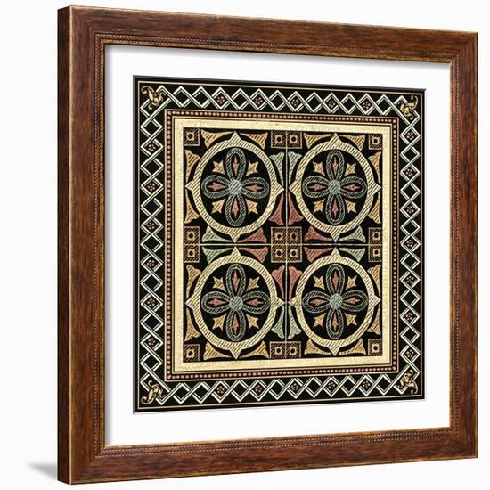 Printed Textile Motif IV-Vision Studio-Framed Art Print