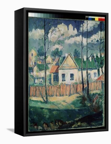 Printemps. Paysage Avec Une Petite Maison. (Spring. Landscape with a Small House). Peinture De Kasi-Kazimir Severinovich Malevich-Framed Premier Image Canvas