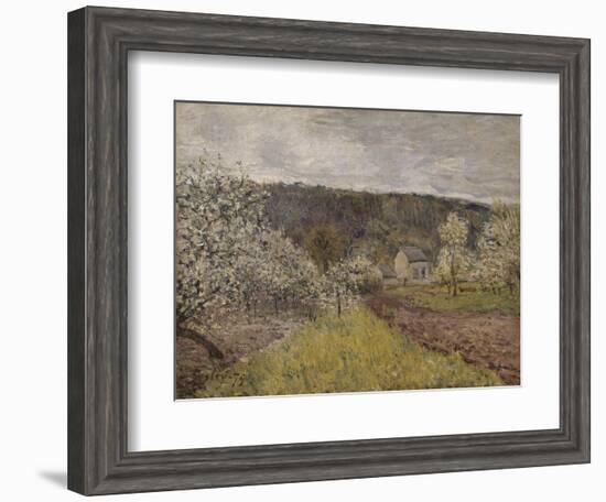 Printemps pluvieux aux environs de Paris-Alfred Sisley-Framed Giclee Print