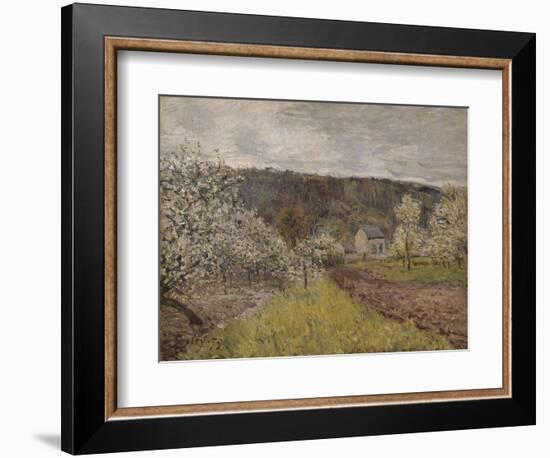 Printemps pluvieux aux environs de Paris-Alfred Sisley-Framed Giclee Print