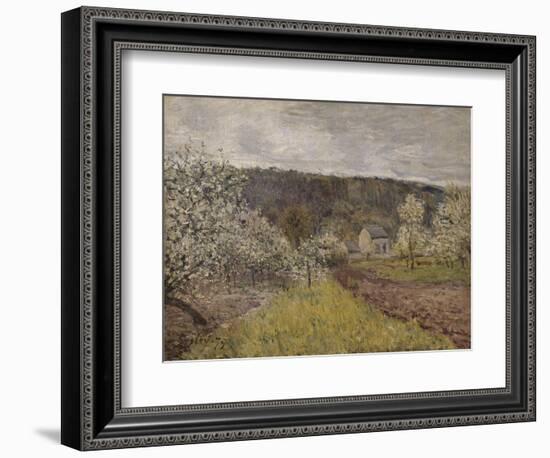 Printemps pluvieux aux environs de Paris-Alfred Sisley-Framed Giclee Print