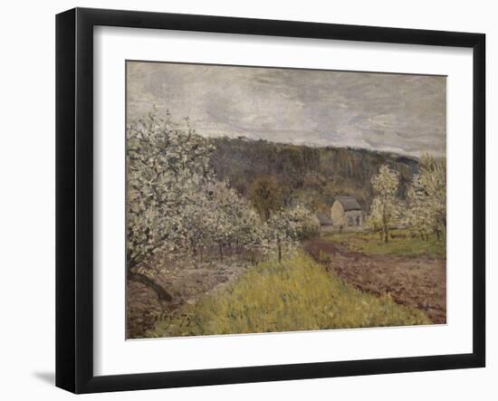 Printemps pluvieux aux environs de Paris-Alfred Sisley-Framed Giclee Print